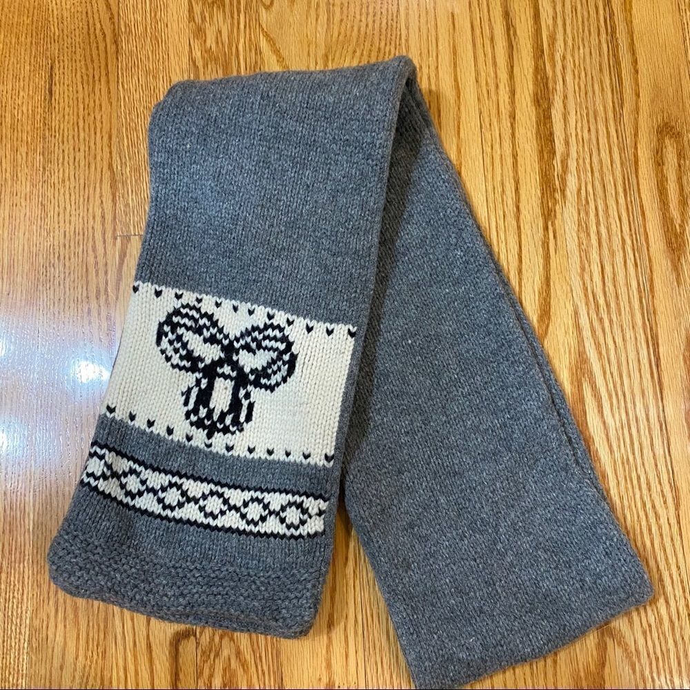 Aritiza-100% Lambswool Logo Knit Scarf
